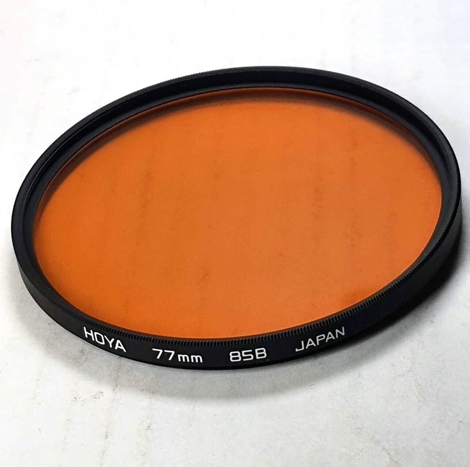 Genuine Hoya 77mm 85B 85-B 85 B Color Conversion Glass Lens Filter Japan 77 mm  - Image 2 of 4