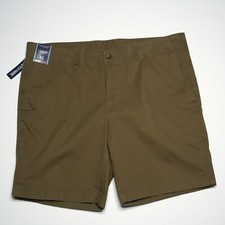 Roundtree  Yorke Casuals Men's Shorts XL 42"x9" Brown Solid Stretch NWT