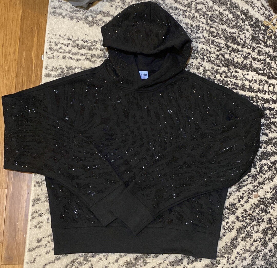 Mugler H&M Rhinestone-Embellished Hoodie Men size M | eBay