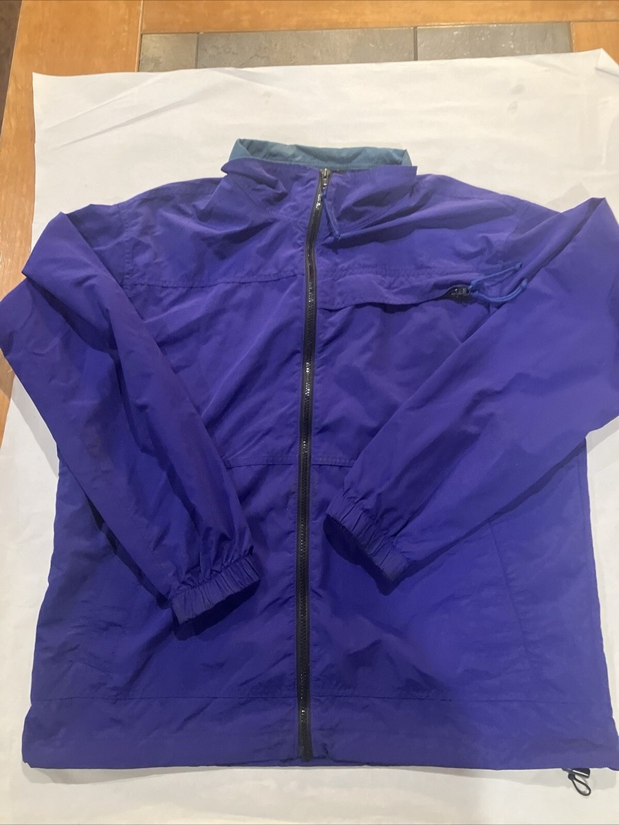REI Windbreaker Jacket Mens Sz L Vintage 80's Teal Full Zip | eBay
