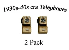 TELEPHONES of the 1930's - 40s era O scale 1/48 scale unfinished