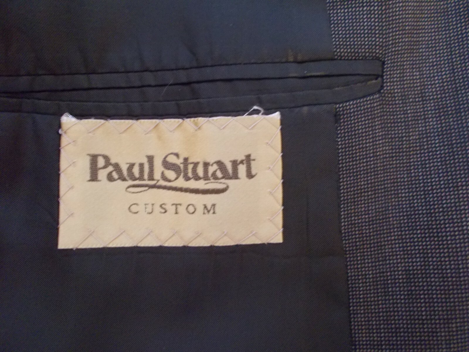 Paul Stuart Custom Brown Wool Single Breasted Pea… - image 10