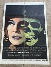 BETTE DAVIS Vintage One Sheet Movie Poster, 27” x 41”, DEAD RINGER Original