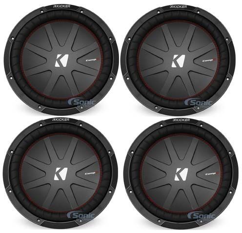Автомобильный сабвуфер Kicker 48CWR124 12 CompR CWR124 с двумя 4-омными динамиками 88390₽