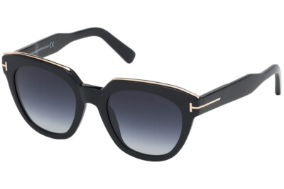 Tom Ford Haley FT686 TF686 01W Black Gold Plastic Sunglasses Frame 51-21-140