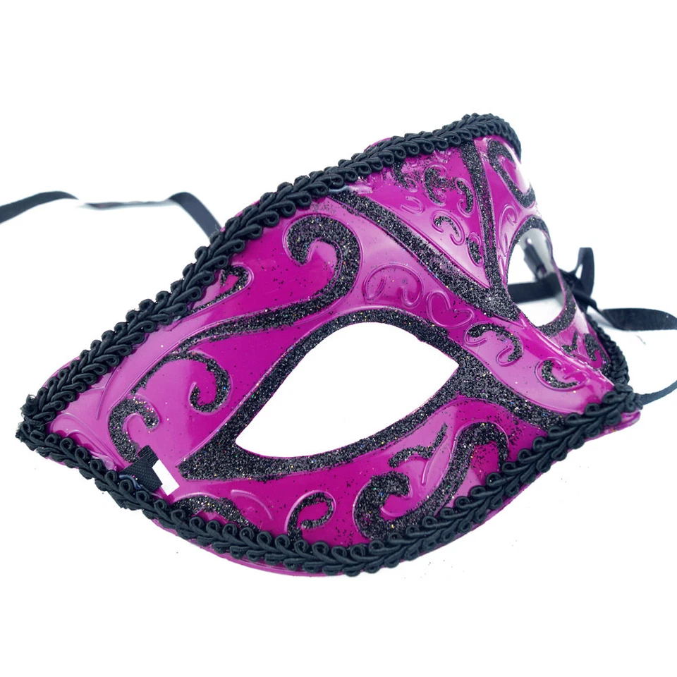 Augen Maske Ballmaske Masken Venezianisch Party Gesicht Karneval Fasching Spitze - Bild 4 von 4