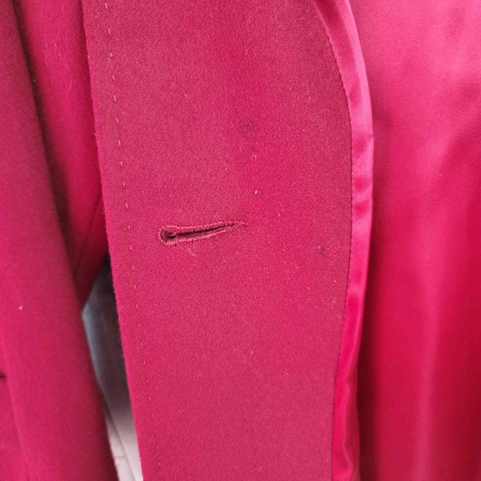 Pendleton Red Merino Wool Coat 4P - image 9