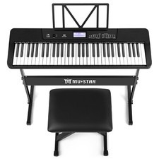 MUSTAR 61 Key Lighting Keyboard Piano, mit To...