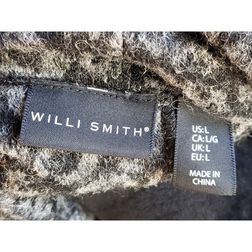 Willi Smith Blazer Jacket Women's Size Large Black Wool Blend Cowl Neck Strap - Picture 4 of 11