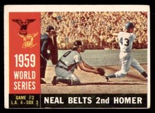 1960 Topps Baseball #386 World Series Game #2 (Neal Belts 2nd Homer) VG *g2