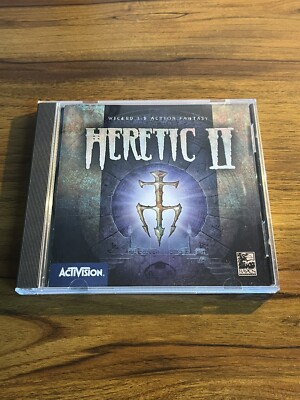 HERETIC II 2 Activision PC CD ROM Windows 95/98 DISC Game 1998 RARE