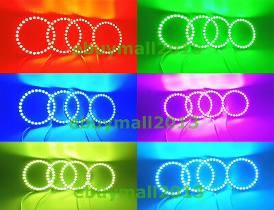 BT RGB Halo Ring for Kawasaki Ninja ZX14 Demon Devil Angel Eyes