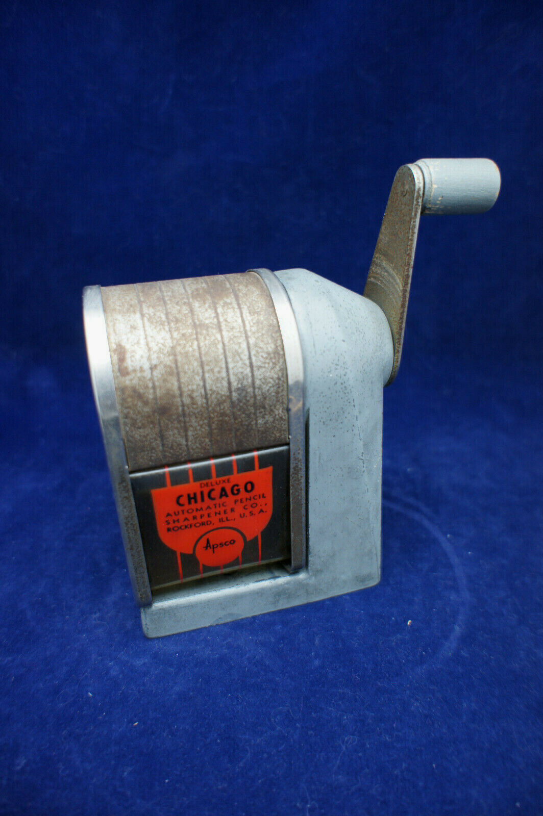 Vintage Pencil Sharpener Metal Desktop Automatic APSCO Chicago eBay