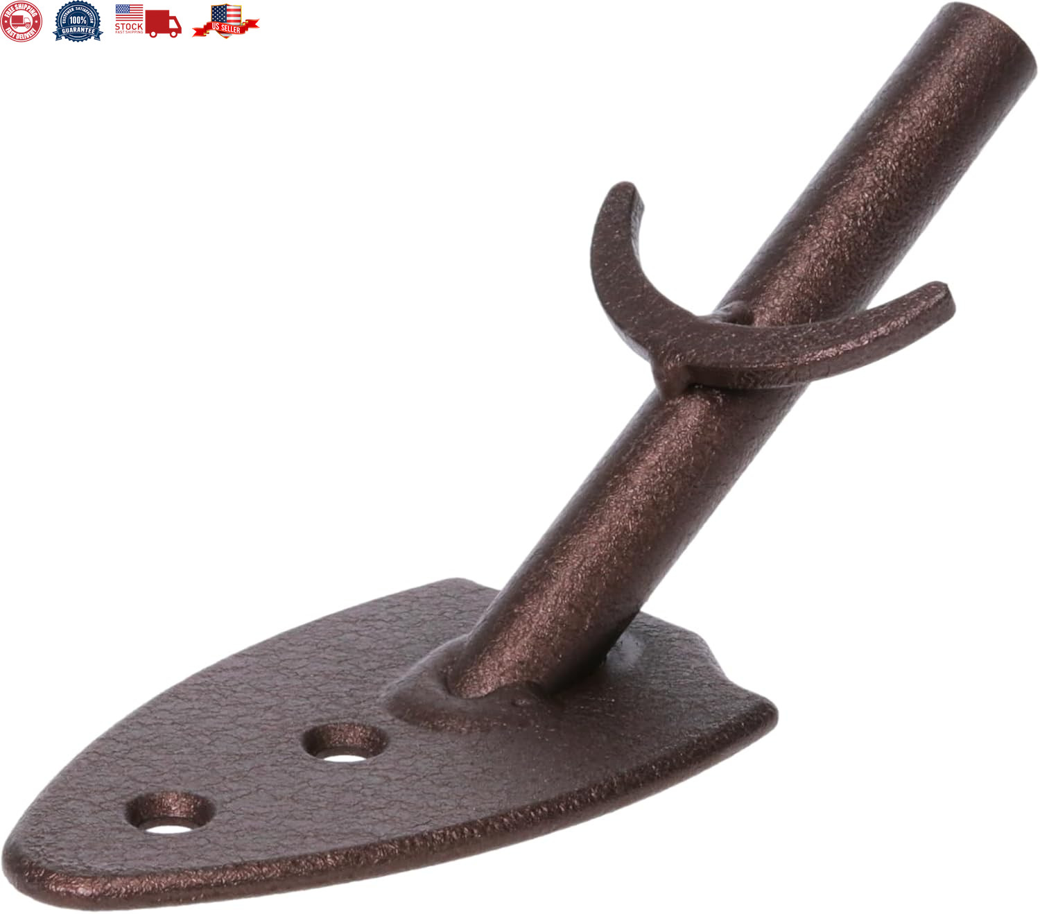 Skull Hooker Powder-Coated Steel Big Game Hook Flush Display Wall Mount, Mounts 