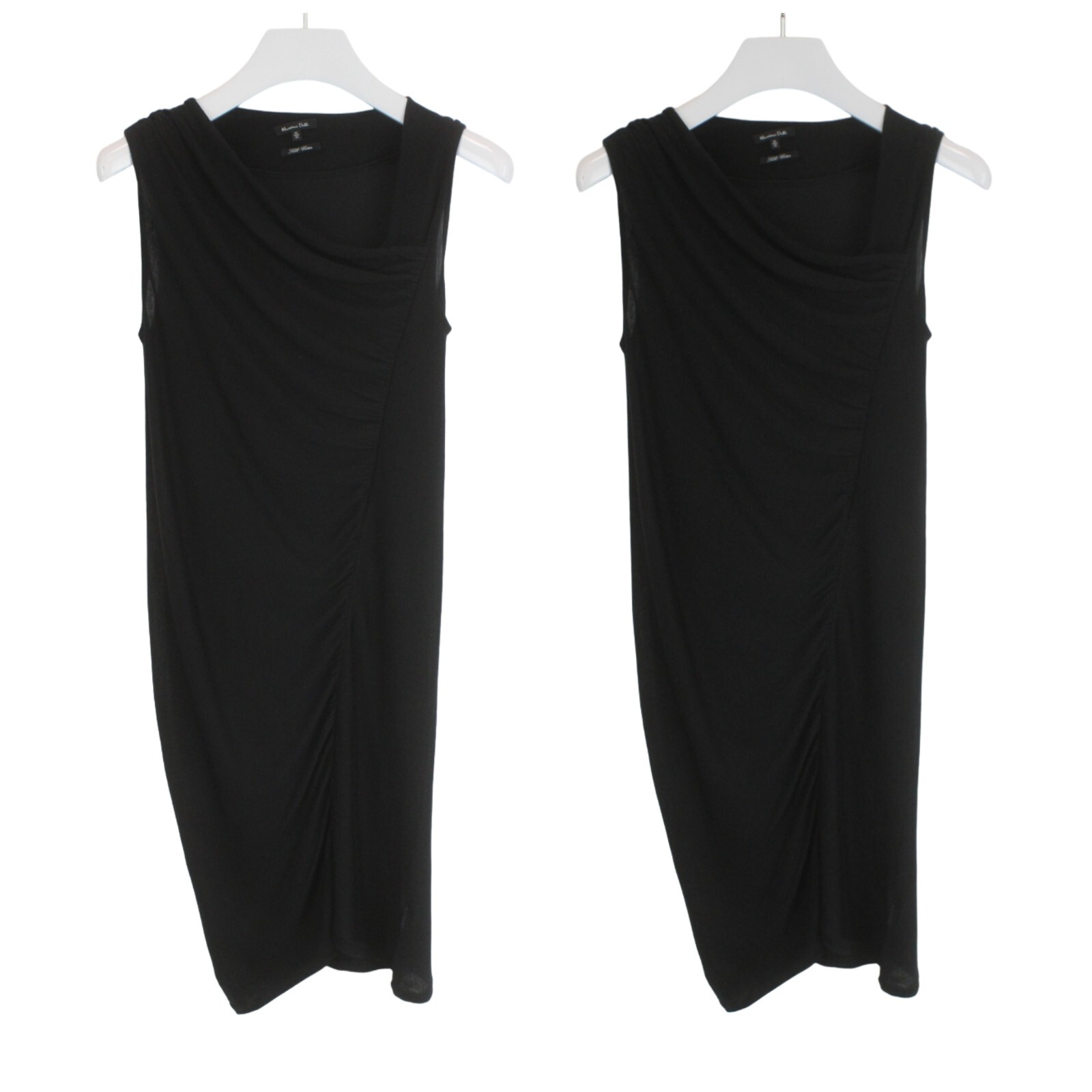 MASSIMO DUTTI Silk-Cotton Dress Women's MEDIUM Silk Blend Knit 2 Piece