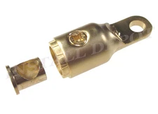 XScorpion 0 or 2 Gauge Gold Pro Style Ring Terminal Amp 5/16" Stud Car Amp Wire