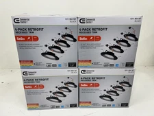 16PACK Commercial Electric 6 in. 5 CCT Select Black LED Recessed Retrofit Trim