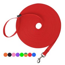 Hi Kiss Dog/Puppy Obedience Recall Training Agility Lead - 15ft 30 Feet, Red