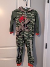 Boys Jurassic World One Piece Pajamas Size 6/7