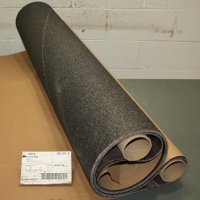 (2) 3M Cubitron 960G Sanding Belt 85878, 60440165227, 52'' x 103'' 24 Grit Ceramic