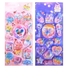 Cute 3D Water Stickers, Kids' Reward Stickers, Cute Puffy Decorat From Japan