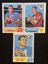 1967 Philadelphia Football Quarterback Lot Jack Kemp Craig Morton Jim Hart