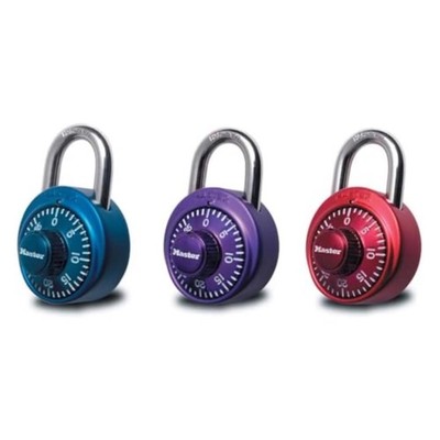 Master Lock 1530DCM Assorted Metal Combination Dial Padlock 1-7/8in. (Pack of 4)