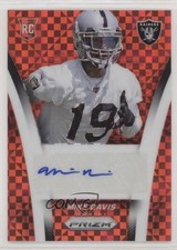 2014 Panini Prizm Auto Rookie Red Power Prizm 24/35 Mike Davis #AR-MD Auto 0c6
