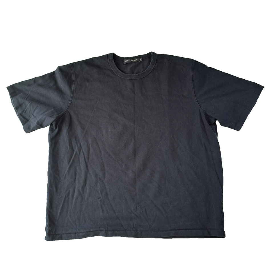 C&M Camilla & Marc Oversized Boxy Tee Womens 12 Black Minimalist Essential Basic