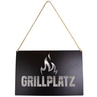 Riffelmacher Schild Grillplatz Blechschild Zum AufhäNgen Deko Garten Sommer Bbq