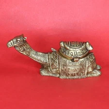 Handcrafted Brass Camel Candle Stand Sindoor Tikka Box Antique Style Figurine