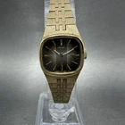 Seiko Watch Women 19mm Brown Dial Gold Tone Rectangle Manual Wind Runs 11-3949