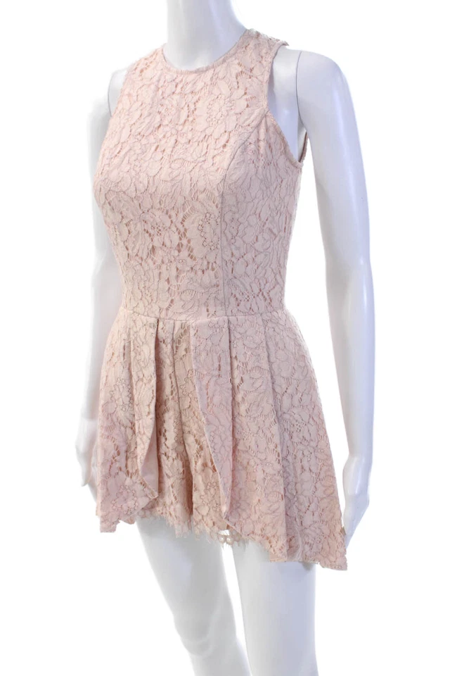 Romper Karina Grimaldi Feminino Mescla de Algodão Estampa Floral Sem Mangas Rosa Tamanho XS - Imagem 2 de 4