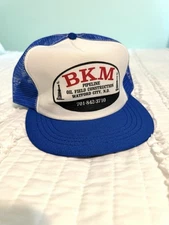 BKM PIPELINE Oil Field trucker cap baseball hat Mesh SEMCO USA SnapBack Gasoline