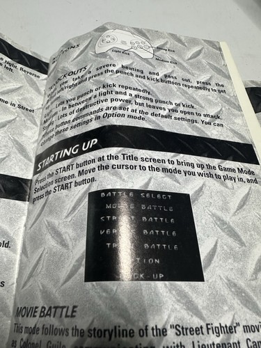 Sega Saturn Street Fighter The Movie Case And Manual Only NO GAME INCLUDED - Picture 7 of 22