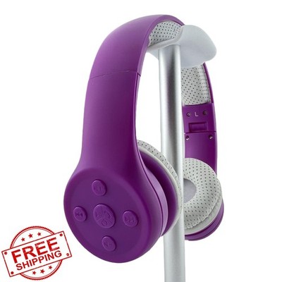 YUSONIC Purple Kids Wireless Headphones Bluetooth Mic