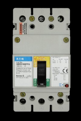 EATON 100 AMP 25kA TRIPLE POLE MCCB GEE3100FFG SERIES G