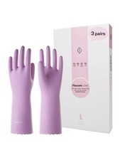LANON 3 Pairs wahoo Skin-Friendly Cleaning Gloves, Dishwashing Kitchen Gloves...