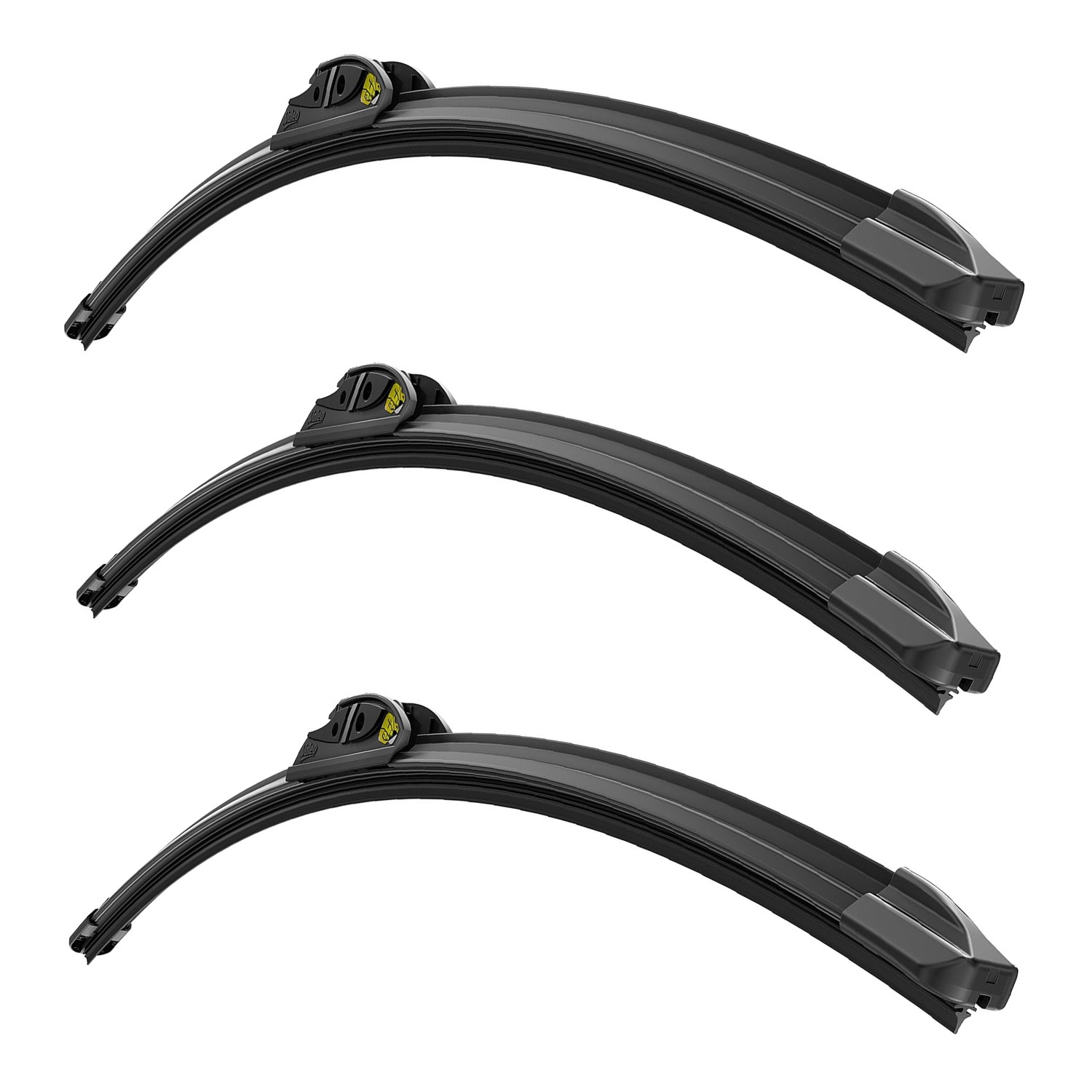 Valeo Ultimate Beam Hook 3pc Front Left Right Rear Wiper Blade Kit