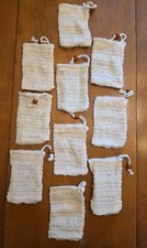 Natural Sisal Soap Saver Bags   Exfoliating Eco Foaming Pouches for Bath Shower
