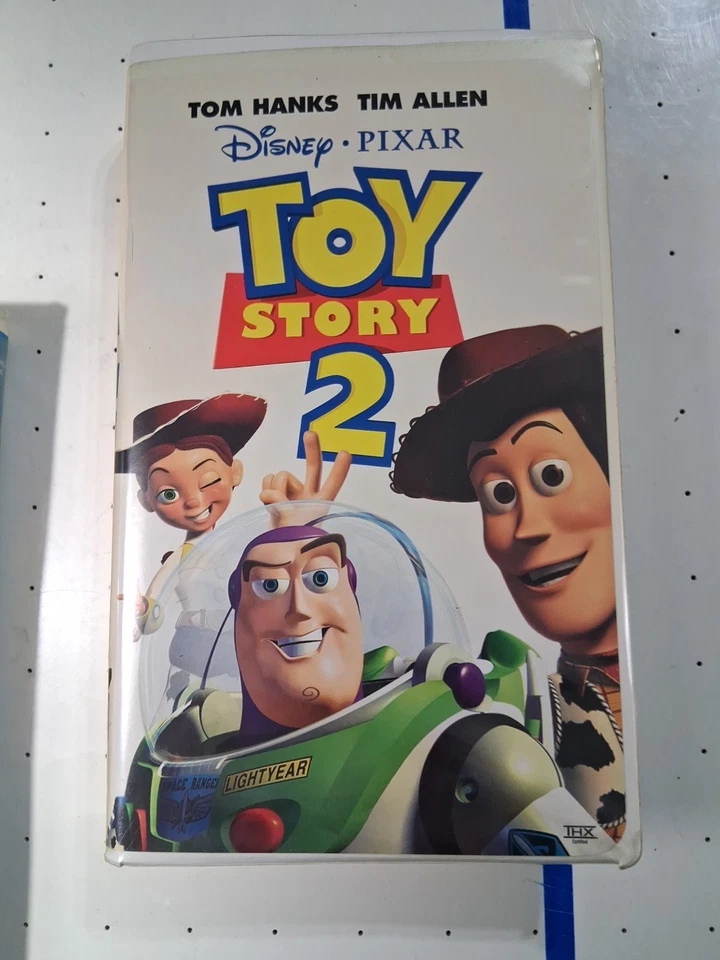 TOY STORY &  TOY STORY 2 VHS Disney Tapes & Cases Excellent With Iron-on Decal Foto 4 de 4