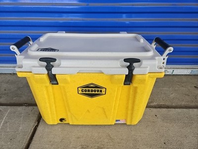 CORDOVA Cooler 28 Qt Hard Basecamp RARE YELLOW COLOR USA Made 
