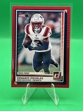 Demario Douglas-Patriots 2025 Panini Donruss - #199 Press Proof Red