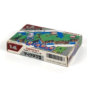 Famicom Dig Dug II Box theory Damaged Operation confirmed Namco Nintendo