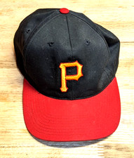 Pittsburgh Pirates Hat Cap Snap Back Mens One Size Black Red MLB Baseball