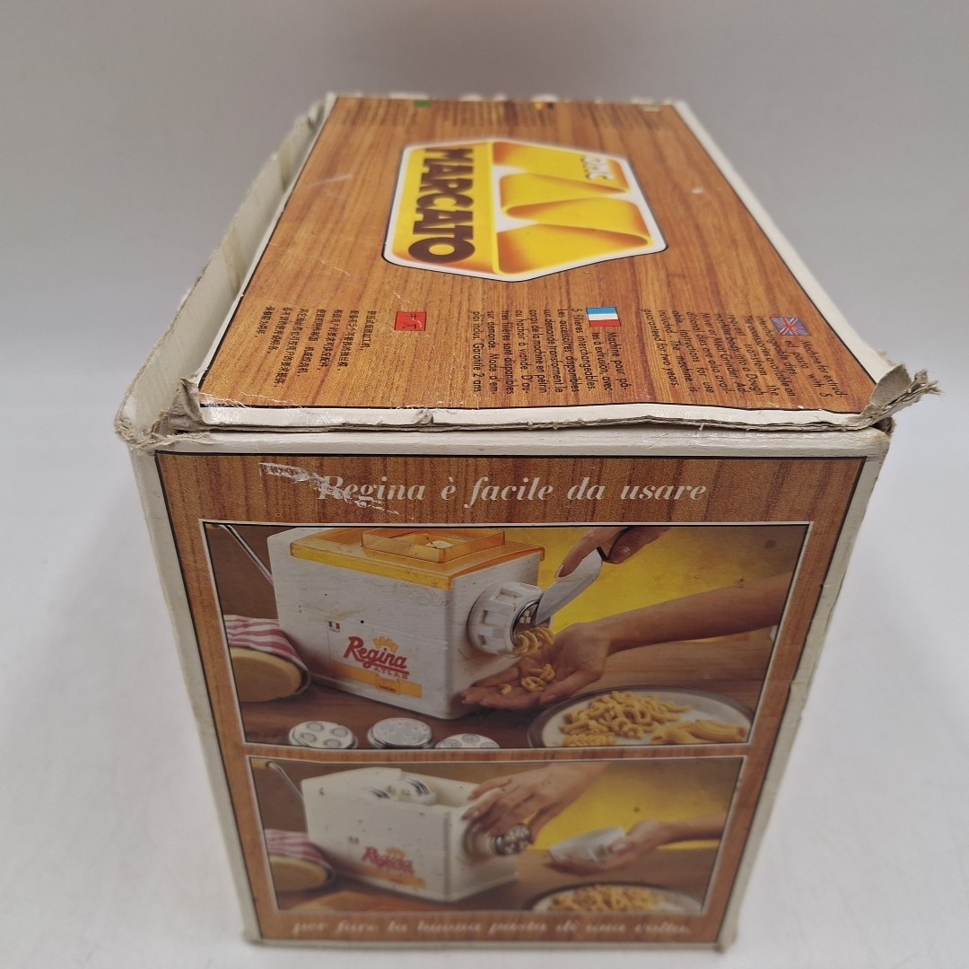 Marcato Extruder Regina Manual Pasta Maker Chrome-Plated Steel, White