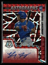 Johneshwy Fargas 2022 Panini Mosaic Rookie Autograph Fusion Red Mojo Prizm Cubs