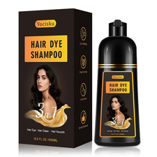 Hair Dye Shampoo 3 in 1, Light Brown Hair Dye, Hair Color for Gray Hair Coverage