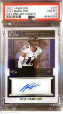 2022 Panini One #107 Kyle Hamilton Day One Rookie Auto PSA 8 #15/99 Ravens - BK1