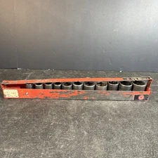 Wright Tool USA Impact Socket Set 11 pc 1/2” Drive SAE Black Oxide 411 READ
